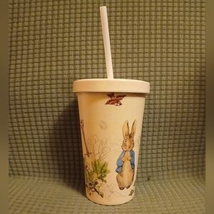 Beatrix Potter Peter Rabbit Bamboo FibersTumbler w/ Straw (011326B)